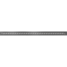Mexen Flat M18 cache pour drain linéaire 90 cm, gris acier brossé - 1E23090