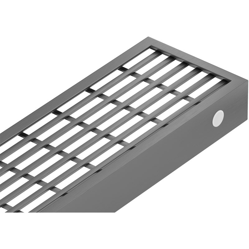 Mexen Flat M33 cache pour drain linéaire 60 cm, gris canon brossé - 1E33060