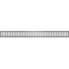 Mexen Flat M33 cache pour drain linéaire 70 cm, gris canon brossé - 1E33070