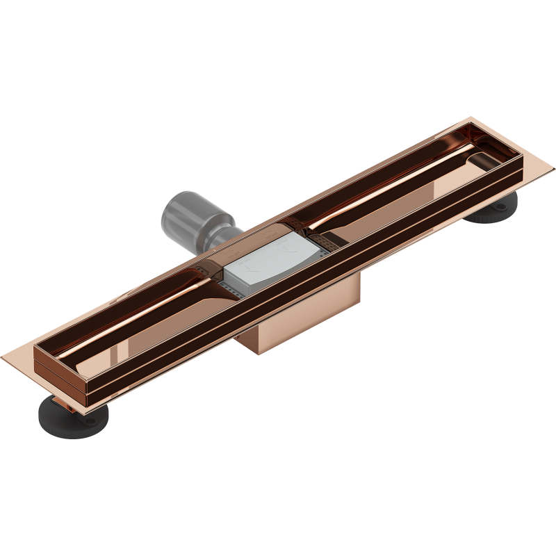 Mexen Flat corps pour drain linéaire 60 cm, or rose - 1615060