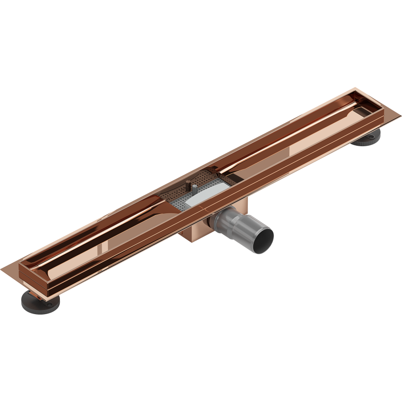 Mexen Flat corps pour caniveau de douche 70 cm, or rose - 1615070