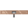 Mexen Flat corps pour caniveau de douche 70 cm, or rose - 1615070