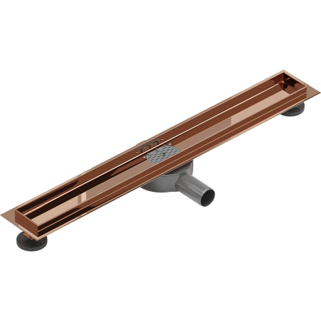 Mexen Flat 360° corps pour drain linéaire pivotant 50 cm, or rose - 1640050