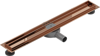 Mexen Flat 360° corps pour drain linéaire pivotant 50 cm, or rose - 1640050