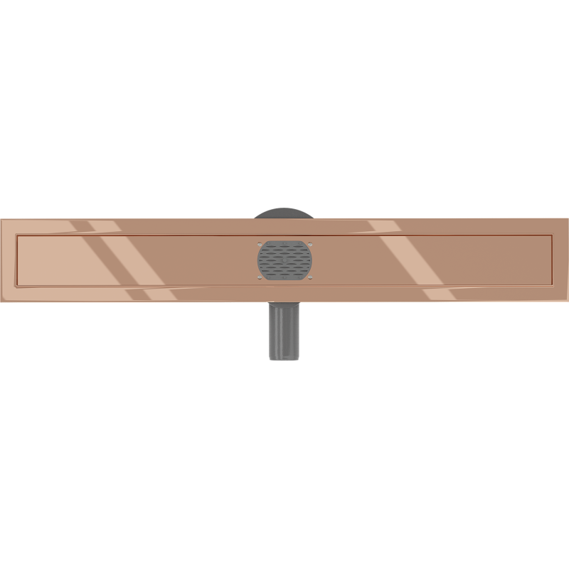 Mexen Flat 360° corps pour drain linéaire pivotant 50 cm, or rose - 1640050