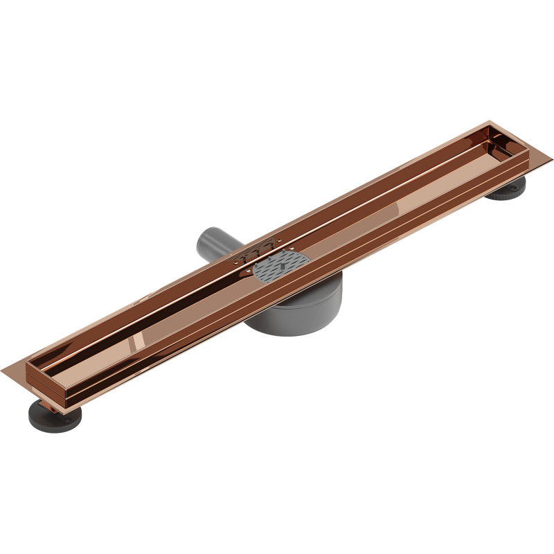 Mexen Flat 360° corps pour siphon linéaire rotatif 60 cm, or rose - 1640060