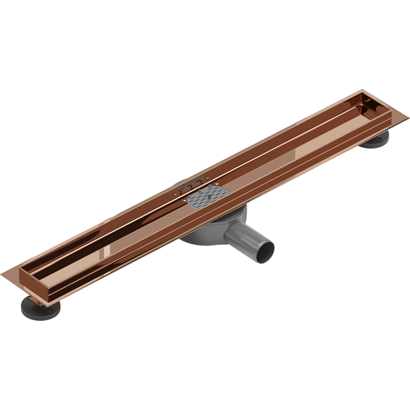 Mexen Flat 360° corps pour drain linéaire rotatif 70 cm, or rose - 1640070