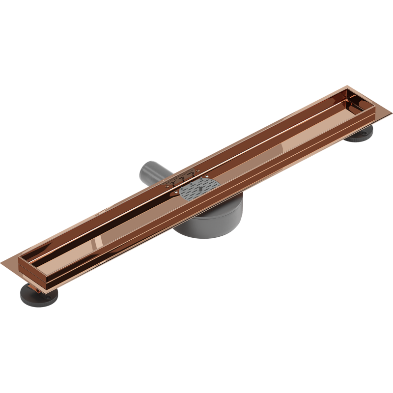 Mexen Flat 360° corps pour drain linéaire rotatif 70 cm, or rose - 1640070