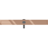 Mexen Flat 360° corps de drainage linéaire rotatif 80 cm, or rose - 1640090