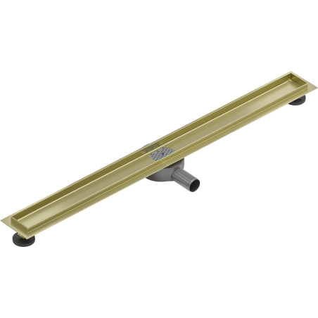 Mexen Flat 360° corps pour drain linéaire rotatif 80 cm, doré brossé - 1A40080