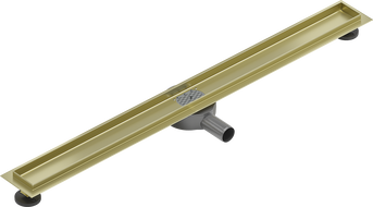 Mexen Flat 360° corps pour drain linéaire rotatif 80 cm, doré brossé - 1A40080