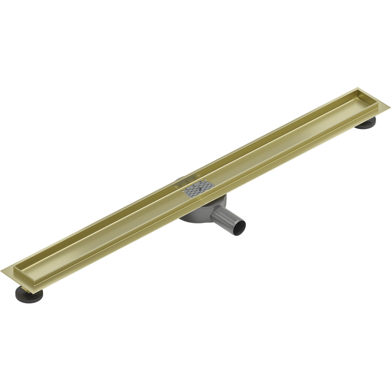 Mexen Flat 360° corps pour caniveau linéaire pivotant 100 cm, or brossé - 1A40100