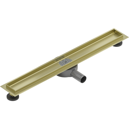 Mexen Flat 360° corps pour drain linéaire rotatif 70 cm, or brossé - 1A40070