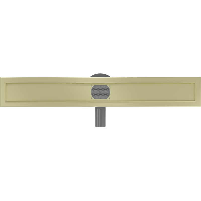Mexen Flat 360° Corps pour drain linéaire rotatif 50 cm, doré brossé - 1A40050