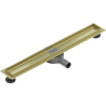 Mexen Flat 360° Corps pour drain linéaire rotatif 50 cm, doré brossé - 1A40050