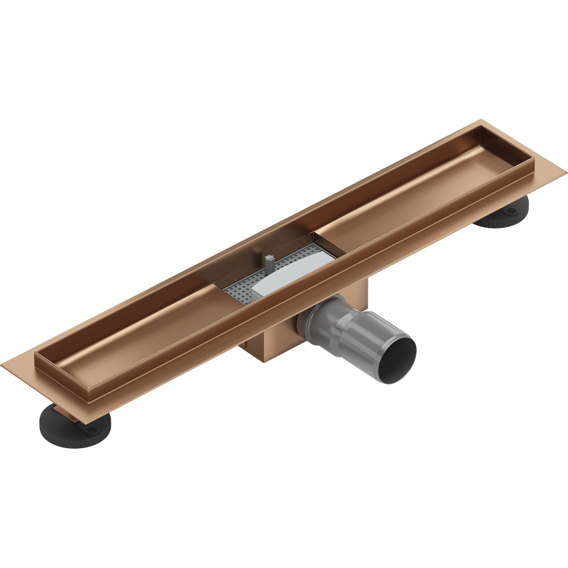 Mexen Flat corps pour drain linéaire 60 cm, cuivre brossé - 1C15060