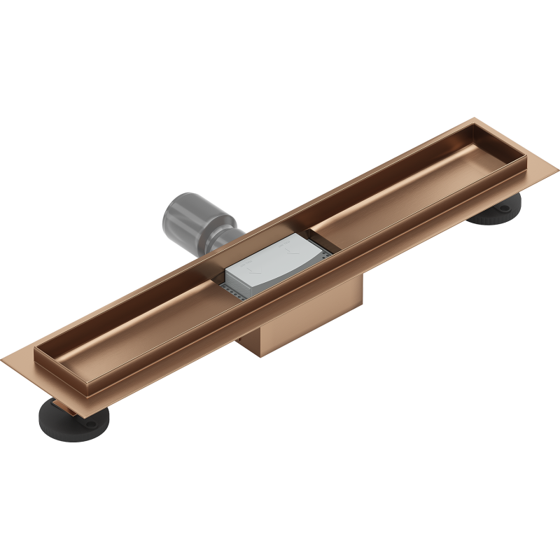 Mexen Flat corps pour drain linéaire 60 cm, cuivre brossé - 1C15060
