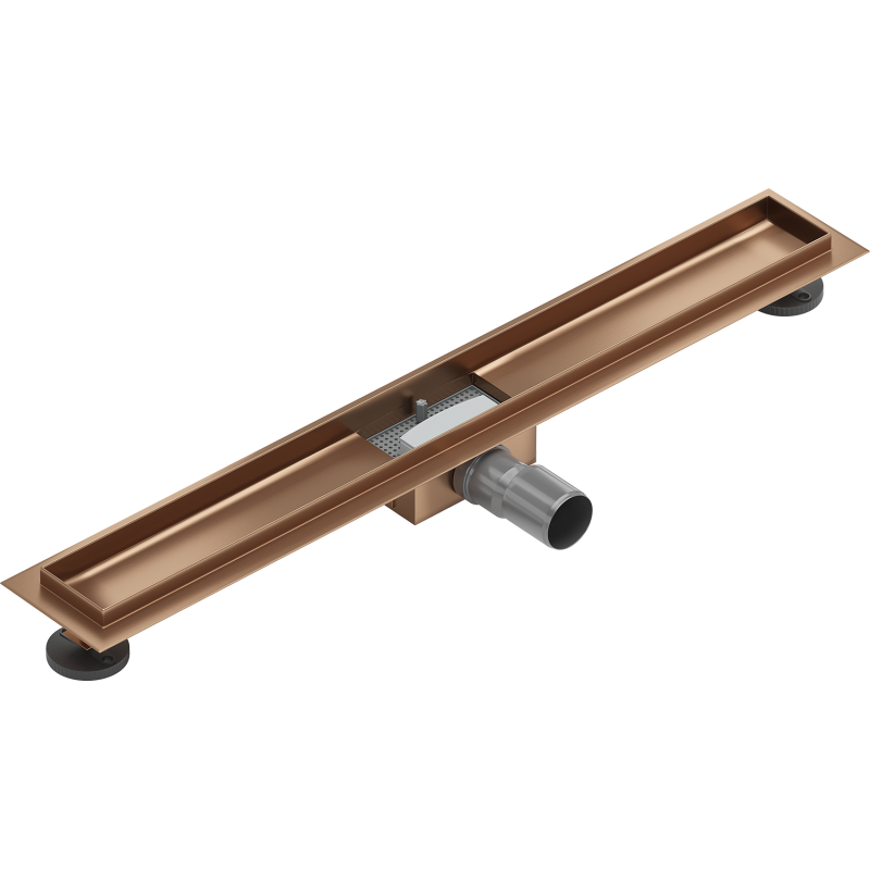 Mexen Flat corps pour drainage linéaire 80 cm, cuivre brossé - 1C15080