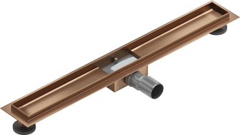 Mexen Flat corps pour drainage linéaire 80 cm, cuivre brossé - 1C15080