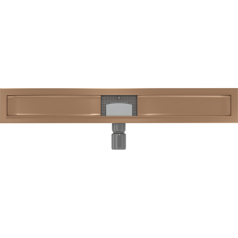 Mexen Flat corps pour drainage linéaire 80 cm, cuivre brossé - 1C15080