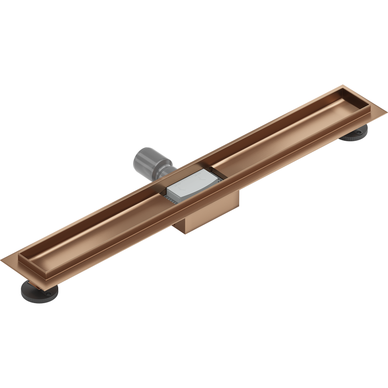 Mexen Flat corps pour drainage linéaire 80 cm, cuivre brossé - 1C15080