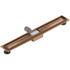 Mexen Flat corps pour drainage linéaire 80 cm, cuivre brossé - 1C15080