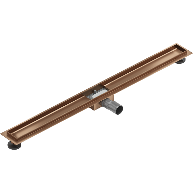 Mexen Flat corps pour drain linéaire 90 cm, cuivre brossé - 1C15090