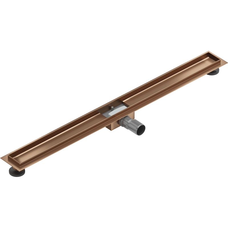 Mexen Flat corps pour drainage linéaire 100 cm, cuivre brossé - 1C15100