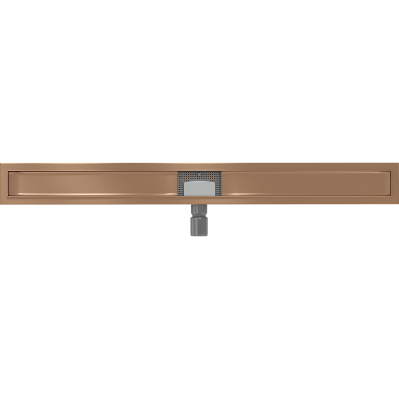 Mexen Flat corps pour drainage linéaire 100 cm, cuivre brossé - 1C15100