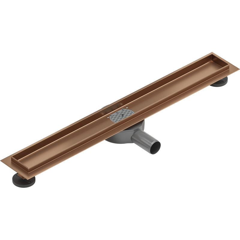Mexen Flat 360° corps pour évacuation linéaire rotative 50 cm, cuivre brossé - 1C40050