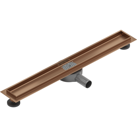 Mexen Flat 360° corps pour drain linéaire rotatif 60 cm, cuivre brossé - 1C40060