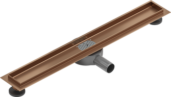 Mexen Flat 360° corps pour drain linéaire rotatif 60 cm, cuivre brossé - 1C40060