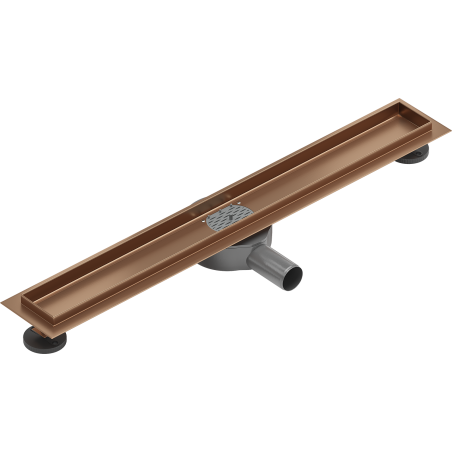 Mexen Flat 360° corps pour drain linéaire rotatif 70 cm, cuivre brossé - 1C40070