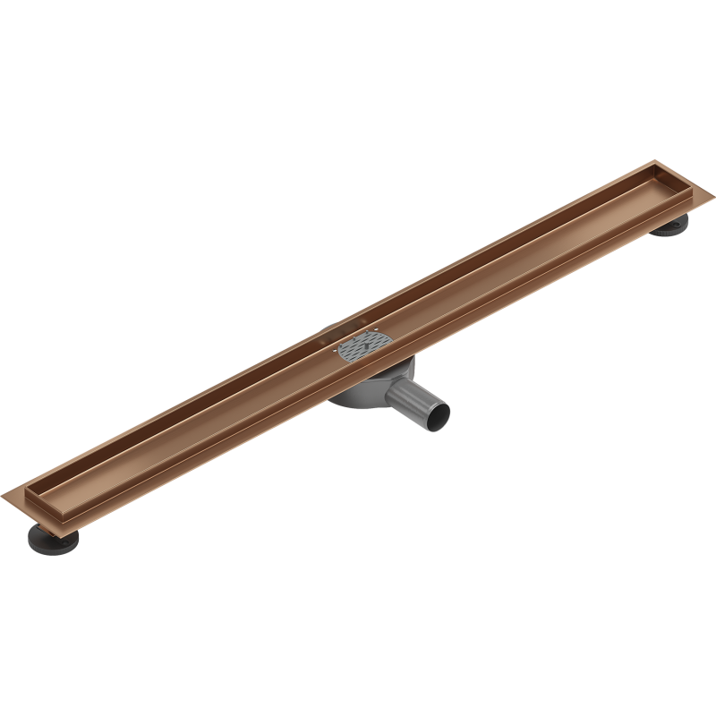 Mexen Flat 360° corps pour drain linéaire pivotant 80 cm, cuivre brossé - 1C40080