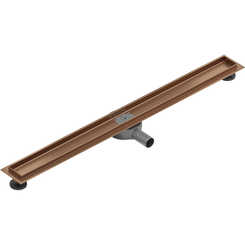 Mexen Flat 360° corps pour drain linéaire rotatif 100 cm, cuivre brossé - 1C40100