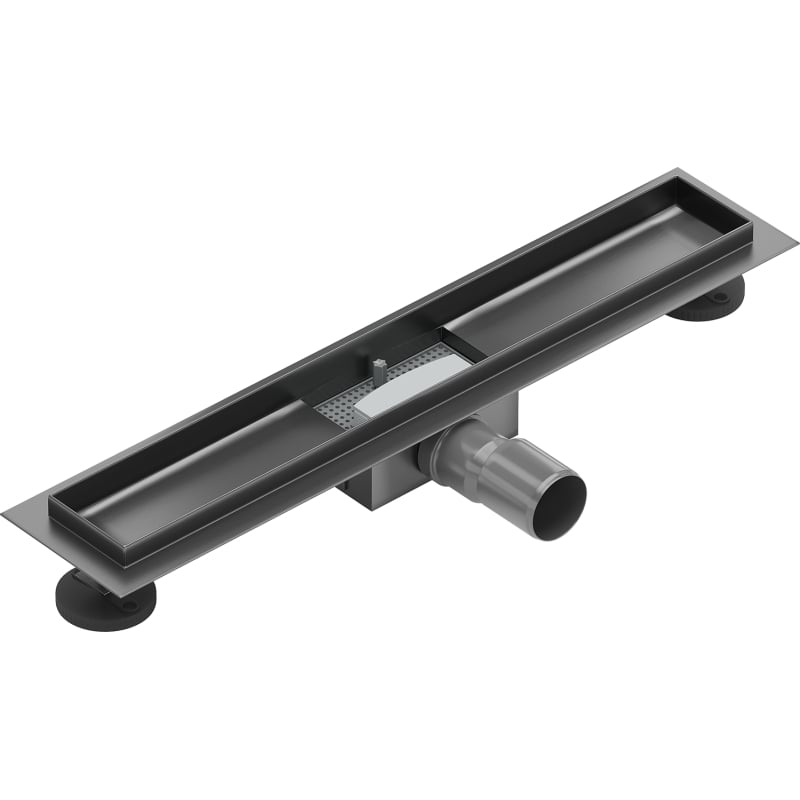 Mexen Flat corps pour drain de douche linéaire 60 cm, gris canon brossé - 1E15060