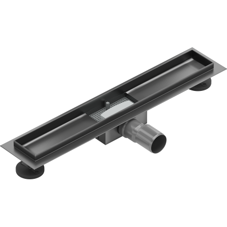 Mexen Flat corps pour drain de douche linéaire 60 cm, gris canon brossé - 1E15060