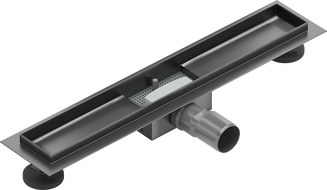 Mexen Flat corps pour drain de douche linéaire 60 cm, gris canon brossé - 1E15060