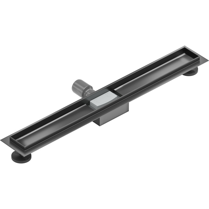 Mexen Flat corps pour drain linéaire 70 cm, gris arme brossé - 1E15070