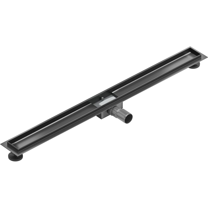 Mexen Flat corps pour drain linéaire 90 cm, gun gray brossé - 1E15090