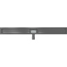 Mexen Flat corps pour drain linéaire 90 cm, gun gray brossé - 1E15090