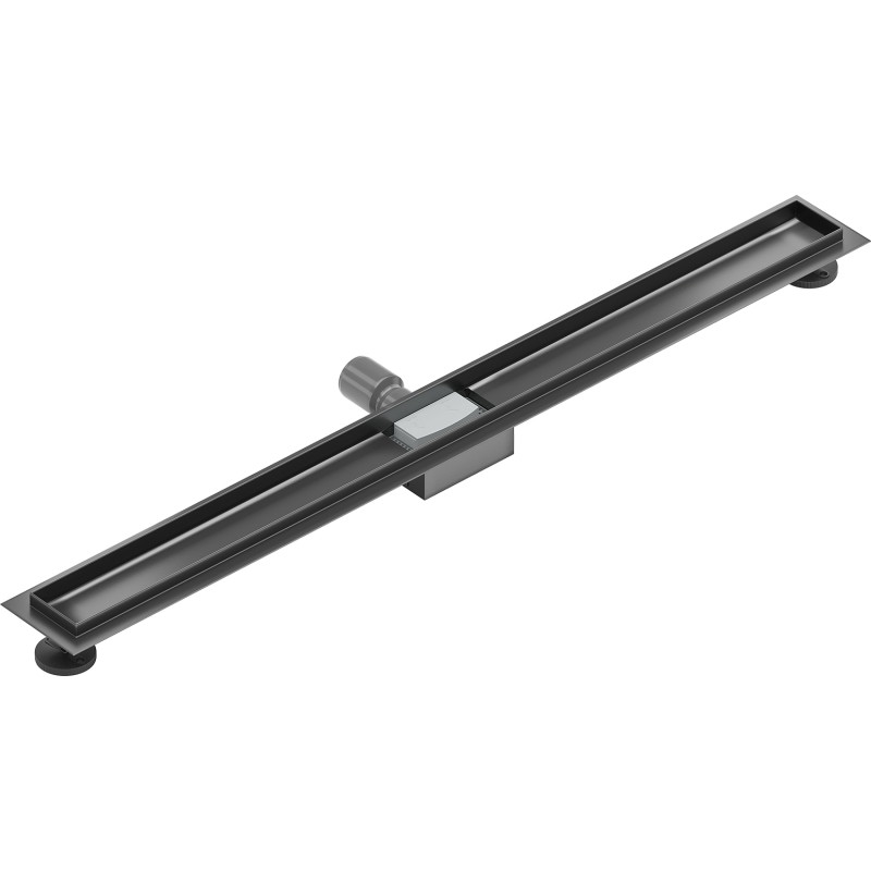 Mexen Flat corps pour drain linéaire 90 cm, gun gray brossé - 1E15090