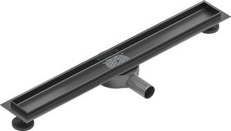 Mexen Flat 360° corps pour caniveau linéaire pivotant 60 cm, gris canon brossé - 1E40060