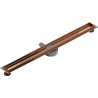 Mexen Flat 360° corps de caniveau linéaire pivotant 80 cm, or rose - 1640080