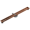 Mexen Flat 360° corps de drainage linéaire rotatif 80 cm, or rose - 1640090