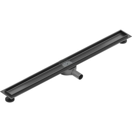 Mexen Flat 360° corps pour canalisation linéaire rotatif 80 cm, gris canon brossé - 1E40080