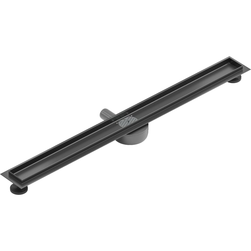 Mexen Flat 360° corps pour canalisation linéaire rotatif 80 cm, gris canon brossé - 1E40080