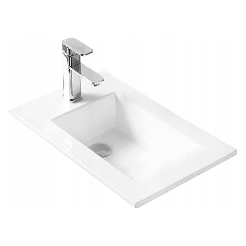 Mexen Alir lavabo encastré dans le comptoir 34 x 55 cm, Blanc - 25503400