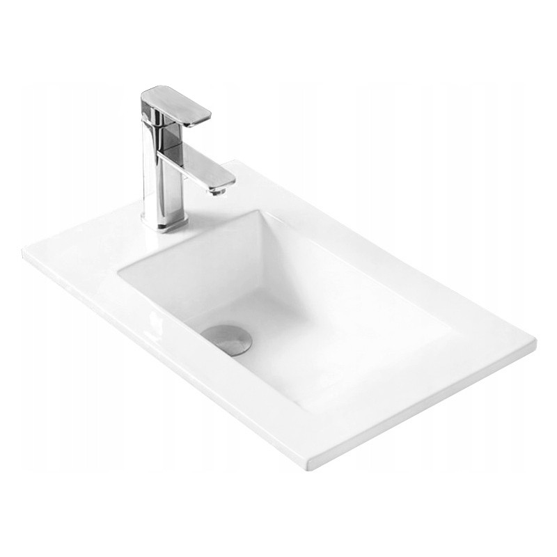 Mexen Alir lavabo encastré dans le plan 34 x 55 cm, blanc - 25503400