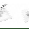 Mexen Alir lavabo encastré dans le comptoir 34 x 55 cm, Blanc - 25503400